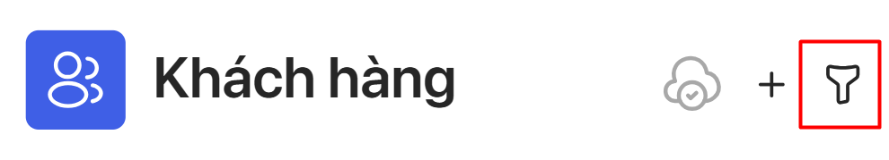 Bảng thiết lập điều kiện lọc