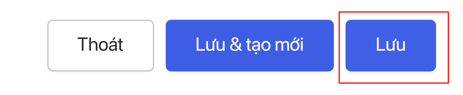 Lưu chỉnh sửa User