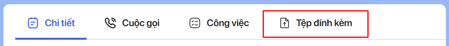Tab Tệp đính kèm