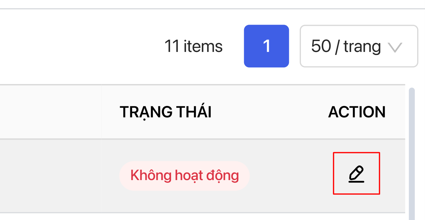 Nút Chỉnh sửa SLA