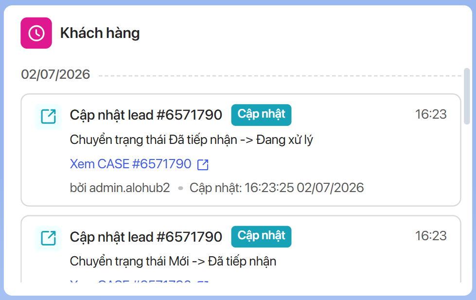 Block Khách hàng