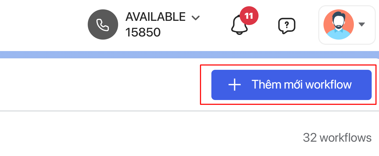 Thêm mới workflow