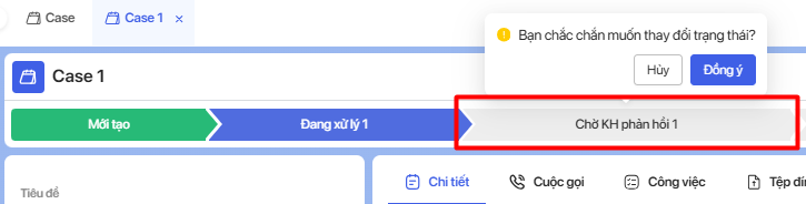 Pipeline trạng thái Case